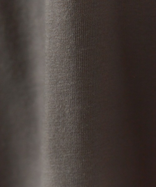 ADAWAS(アダワズ)の「ADAWAS/アダワス ULTRA SOFT GAUZE CREW-NECK 長袖Tシャツ フェイクレイヤード(Tシャツ/カットソー・レディース・チャコール/ナチュラル/ブルー・FREE)」の8枚目の写真