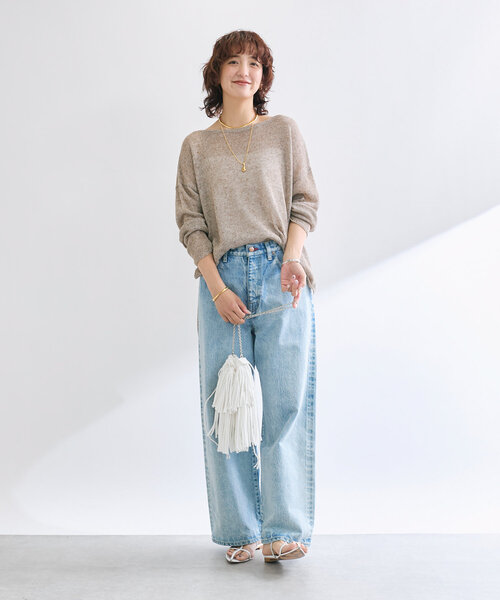 RIVE DROITE（リヴドロワ）の「【à Nice （ア ・ニース）】フリンジポシェット（ハンドバッグ・レディース・オフホワイト/ブラック・FREE）」の13枚目の写真