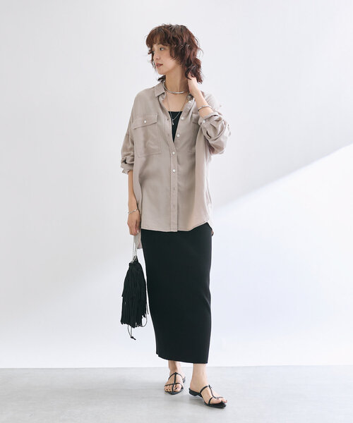 RIVE DROITE（リヴドロワ）の「【à Nice （ア ・ニース）】フリンジポシェット（ハンドバッグ・レディース・オフホワイト/ブラック・FREE）」の20枚目の写真