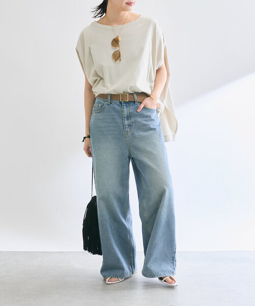 RIVE DROITE（リヴドロワ）の「【à Nice （ア ・ニース）】フリンジポシェット（ハンドバッグ・レディース・オフホワイト/ブラック・FREE）」の5枚目の写真