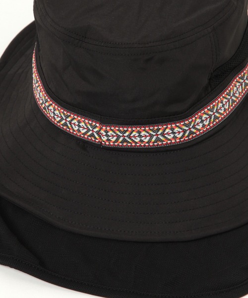BAYFLOW（ベイフロー）の「【UVケア・接触冷感・吸水速乾・撥水】アドベンチャーテープハット（ハット・メンズ・ブラック/カーキ・FREE）」の11枚目の写真