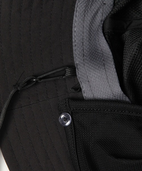 BAYFLOW（ベイフロー）の「【UVケア・接触冷感・吸水速乾・撥水】アドベンチャーテープハット（ハット・メンズ・ブラック/カーキ・FREE）」の13枚目の写真