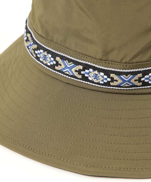 BAYFLOW（ベイフロー）の「【UVケア・接触冷感・吸水速乾・撥水】アドベンチャーテープハット（ハット・メンズ・ブラック/カーキ・FREE）」の15枚目の写真