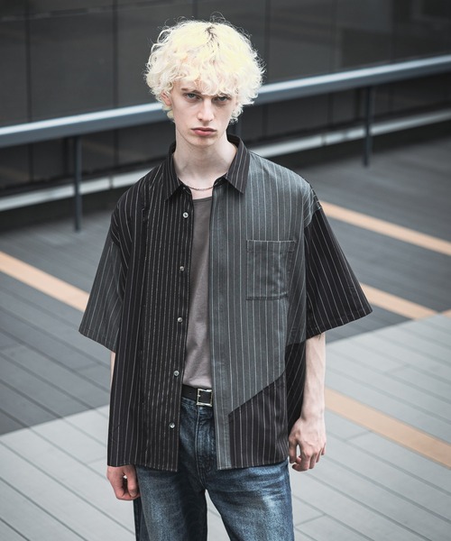 HARE/セットアップ/サイコウチクワイドトラウザー/ストライプシャツ HARE｜サイコウチクストライプシャツ | Rakuten Fashion(楽天