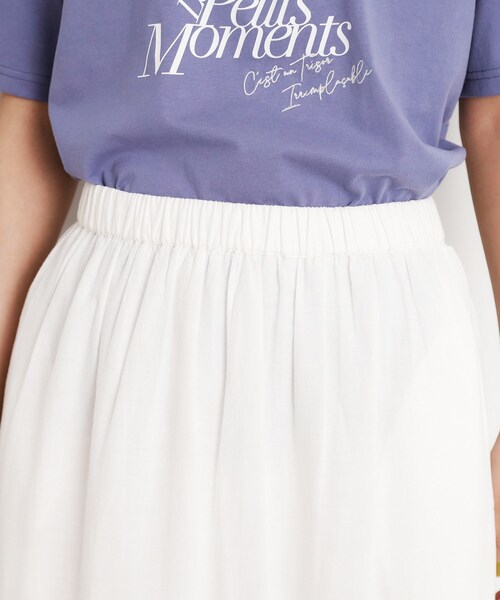 THE SHOP TK （ザ ショップ ティーケー ）の「スカラップ刺繍スカート【洗濯機OK】（スカート・レディース・オフホワイト/ブラック・99）」の14枚目の写真