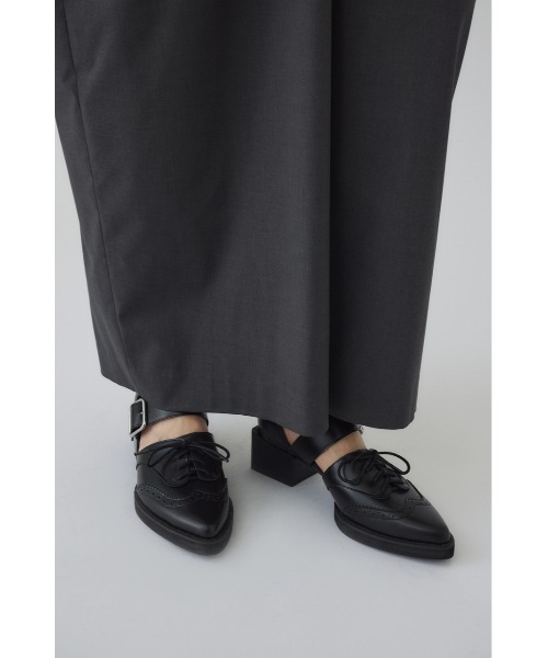 RIM.ARK（リムアーク）の「Wing tip Strap shoes ウィングチップストラップシューズ（パンプス・レディース・ブラック・39/38/37/36）」の12枚目の写真