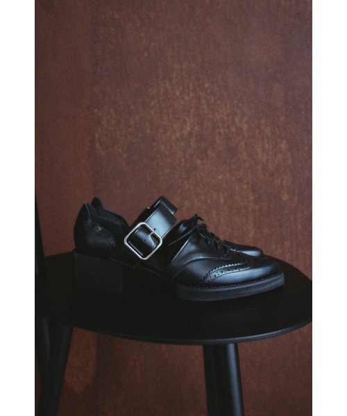 Wing tip Strap shoes ウィングチップストラップシューズ