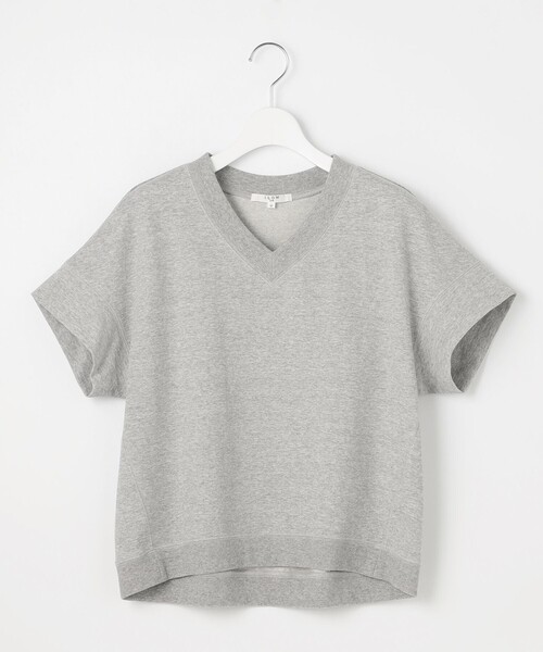 23区（ニジュウサンク）の「【SLOW/WEB限定】ラスティックテリー Vネック カットソー（Tシャツ/カットソー・レディース・ライトグレー系/ダルブルー系/ベージュ系・38）」の10枚目の写真