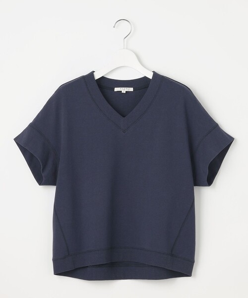 23区（ニジュウサンク）の「【SLOW/WEB限定】ラスティックテリー Vネック カットソー（Tシャツ/カットソー・レディース・ライトグレー系/ダルブルー系/ベージュ系・38）」の11枚目の写真
