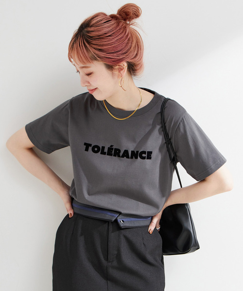 追加》手洗い可 / フロッキープリントロゴTEE（Tシャツ