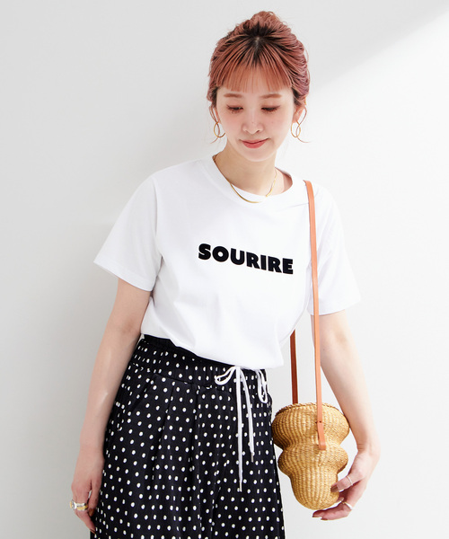 フロッキーロゴプリントTEE フロッキーロゴプリント半袖Tシャツ 通販【ニッセン】