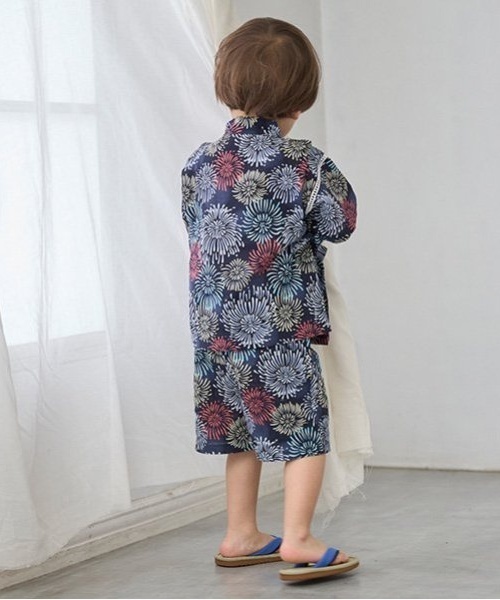 petit main(プティマイン)の「boysアソート甚平(浴衣・キッズ・カラフル/ネイビー/ダークブルー/ブルー・110cm/120cm/90cm/100cm/130cm/80cm)」の8枚目の写真
