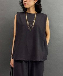 NICOLE white | スリーブレスブラウス(シャツ/ブラウス)