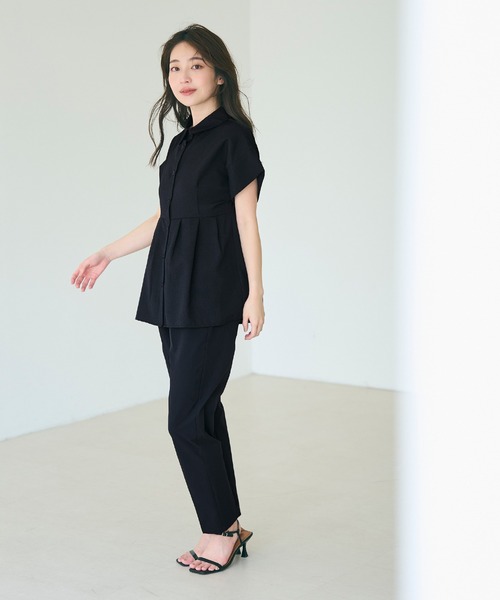 19号 ブラック テーパードパンツ＆ジャケット セット JIGGYS SHOP｜【セットアップ】テーラードジャケット&スリム