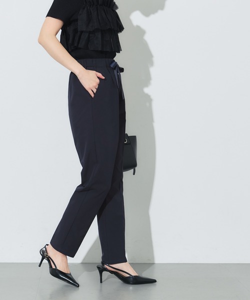 coca(coca)(コカ)の「【WEB限定セール】\再入荷/ サッカーテーパードパンツ セットアップ可能/速乾(スラックス・レディース・ネイビー/ブラック/グレー・S/L/M)」の7枚目の写真