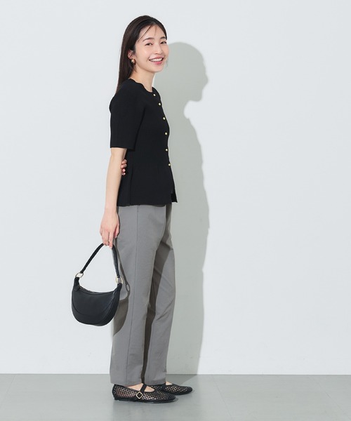 coca(coca)(コカ)の「【WEB限定セール】\再入荷/ サッカーテーパードパンツ セットアップ可能/速乾(スラックス・レディース・ネイビー/ブラック/グレー・S/L/M)」の15枚目の写真