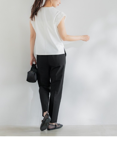 coca(coca)(コカ)の「【WEB限定セール】\再入荷/ サッカーテーパードパンツ セットアップ可能/速乾(スラックス・レディース・ネイビー/ブラック/グレー・S/L/M)」の17枚目の写真