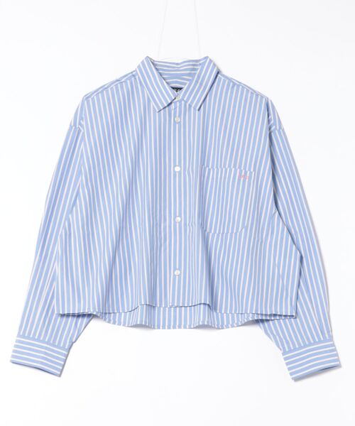 新品タグ付きA.P.C. アーペーセー フリル ブラウス 長袖シャツ ノーカラー A.P.C. アーペーセー⭐︎長袖 デニム フリル ブラウス 34 - メルカリ