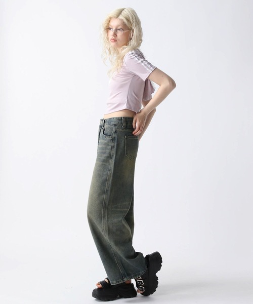 FOREVER 21（フォーエバー トゥエンティーワン）の「【2025SS】ヴィンテージ加工デニムパンツ（デニムパンツ・レディース・ブルー・SMALL/MEDIUM/LARGE）」の5枚目の写真