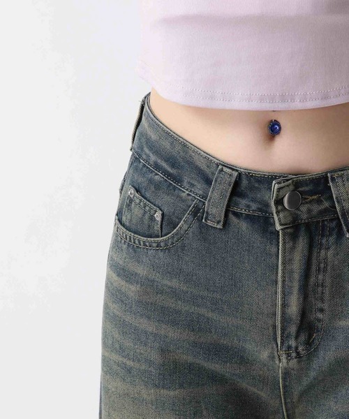 FOREVER 21（フォーエバー トゥエンティーワン）の「【2025SS】ヴィンテージ加工デニムパンツ（デニムパンツ・レディース・ブルー・SMALL/MEDIUM/LARGE）」の16枚目の写真