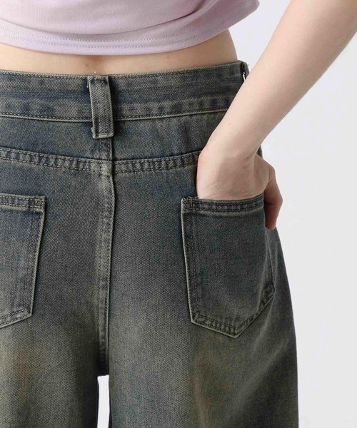 FOREVER 21（フォーエバー トゥエンティーワン）の「【2025SS】ヴィンテージ加工デニムパンツ（デニムパンツ・レディース・ブルー・SMALL/MEDIUM/LARGE）」の12枚目の写真