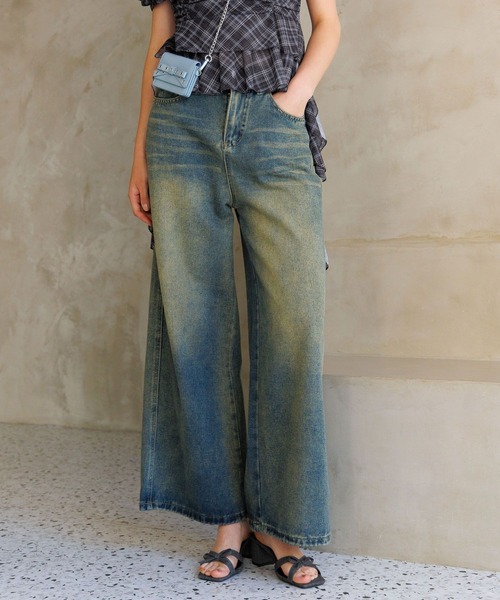 FOREVER 21（フォーエバー トゥエンティーワン）の「【2025SS】ヴィンテージ加工デニムパンツ（デニムパンツ・レディース・ブルー・SMALL/MEDIUM/LARGE）」の8枚目の写真