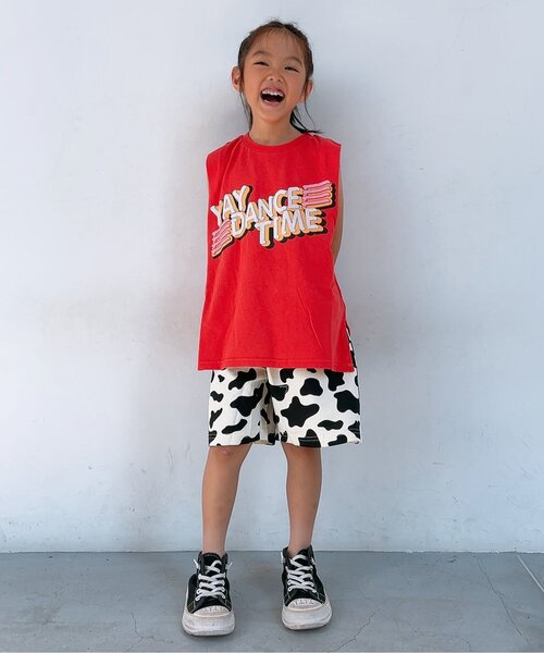 BREEZE（ブリーズ）の「【ジュニア対応】3色3柄ショルダータック タンクトップ（Tシャツ/カットソー・キッズ・ブラック/サックスブルー/レッド・90/100/110/120/130/140/80）」の22枚目の写真