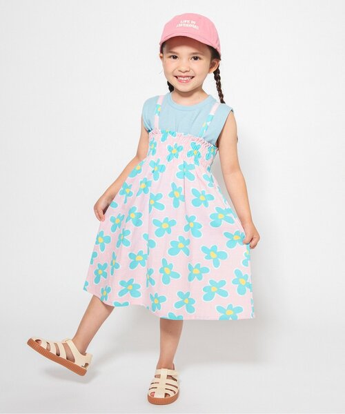 BREEZE（ブリーズ）の「【ジュニア対応】3色3柄ショルダータック タンクトップ（Tシャツ/カットソー・キッズ・ブラック/サックスブルー/レッド・90/100/110/120/130/140/80）」の19枚目の写真