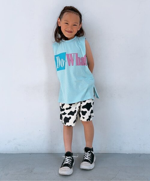 BREEZE（ブリーズ）の「【ジュニア対応】3色3柄ショルダータック タンクトップ（Tシャツ/カットソー・キッズ・ブラック/サックスブルー/レッド・90/100/110/120/130/140/80）」の17枚目の写真