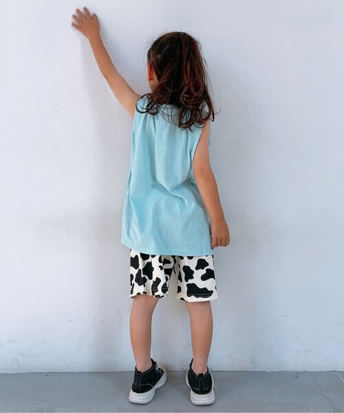 BREEZE（ブリーズ）の「【ジュニア対応】3色3柄ショルダータック タンクトップ（Tシャツ/カットソー・キッズ・ブラック/サックスブルー/レッド・90/100/110/120/130/140/80）」の16枚目の写真