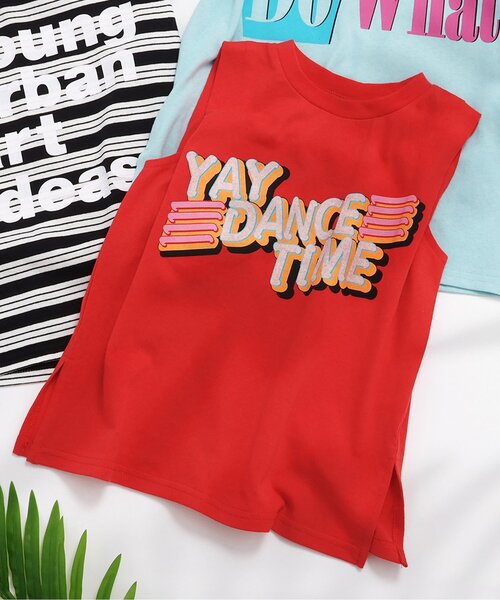 BREEZE（ブリーズ）の「【ジュニア対応】3色3柄ショルダータック タンクトップ（Tシャツ/カットソー・キッズ・ブラック/サックスブルー/レッド・90/100/110/120/130/140/80）」の12枚目の写真
