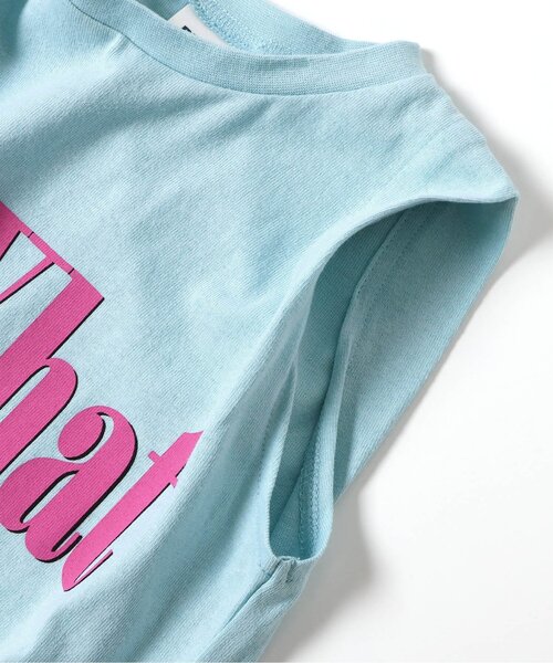 BREEZE（ブリーズ）の「【ジュニア対応】3色3柄ショルダータック タンクトップ（Tシャツ/カットソー・キッズ・ブラック/サックスブルー/レッド・90/100/110/120/130/140/80）」の4枚目の写真