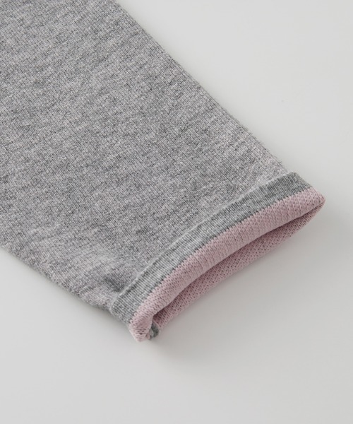 RANAN（ラナン）の「ゴールドボタン裏配色ニットジャケットカーディガン（カーディガン/ボレロ・レディース・オフホワイト/グレー/ベージュ/チャコール・M/L/LL）」の16枚目の写真