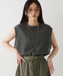 RAGEBLUE | ロゴ刺繍ピグメントルーズノースリーブ(Tシャツ/カットソー)