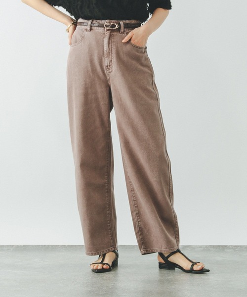 GLOBAL WORK（グローバルワーク）の「カラーデニムバギーパンツ/494058