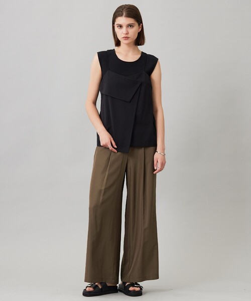 セール】シルクエステルタフタ ワイドパンツ（その他パンツ）｜ICB