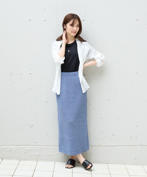 Andemiu（アンデミュウ）の「ミニロゴシシュウT575214（Tシャツ/カットソー・レディース・ブラック/オフホワイト・FREE）」の14枚目の写真