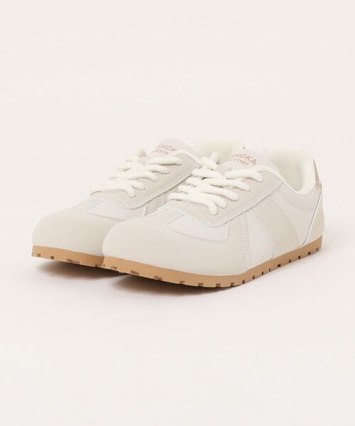 shoes365(シューズスリーシックスファイヴ)の「【SHOES 365】薄底スニーカー フラットシューズ(スニーカー・レディース・ベージュ/ブラック/チョコ・22.5cm/23.5cm/24.5cm/23.0cm/24.0cm/25.0cm)」の7枚目の写真