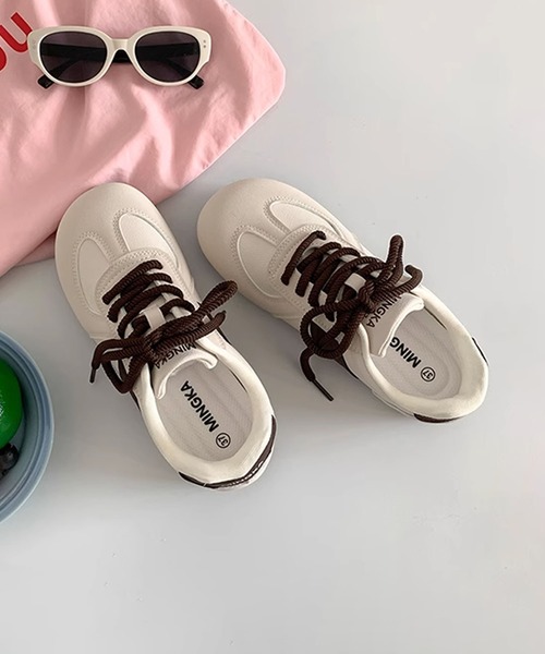 shoes365(シューズスリーシックスファイヴ)の「【SHOES 365】薄底スニーカー フラットシューズ(スニーカー・レディース・ベージュ/ブラック/チョコ・22.5cm/23.5cm/24.5cm/23.0cm/24.0cm/25.0cm)」の22枚目の写真
