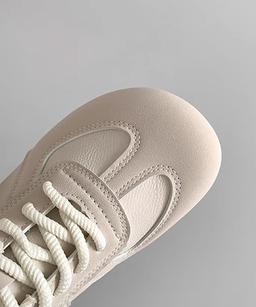 shoes365(シューズスリーシックスファイヴ)の「【SHOES 365】薄底スニーカー フラットシューズ(スニーカー・レディース・ベージュ/ブラック/チョコ・22.5cm/23.5cm/24.5cm/23.0cm/24.0cm/25.0cm)」の12枚目の写真