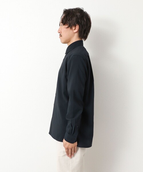 NOLLEY’S（ノーリーズ）の「【EVALET】吸水速乾 イージーケア ストレッチシャツ（シャツ/ブラウス・メンズ・グリーン/オフホワイト/ネイビー/グレイッシュブルー・S/M/L/XL）」の5枚目の写真