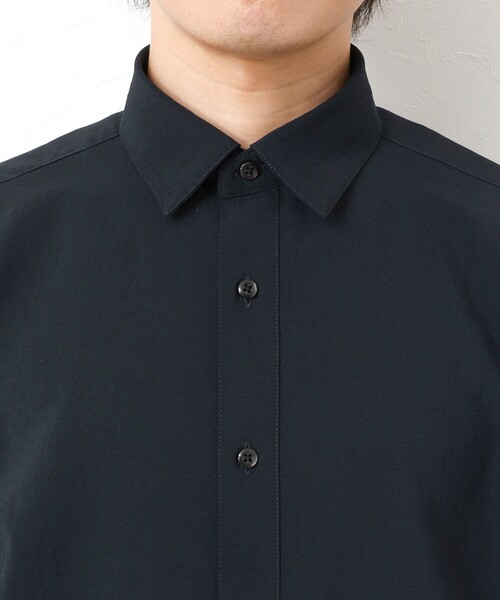 NOLLEY’S（ノーリーズ）の「【EVALET】吸水速乾 イージーケア ストレッチシャツ（シャツ/ブラウス・メンズ・グリーン/オフホワイト/ネイビー/グレイッシュブルー・S/M/L/XL）」の7枚目の写真