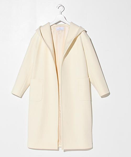 green label relaxing(グリーンレーベルリラクシング)の「ELAN W/N ガウン コート(その他アウター・レディース・オフホワイト/ライトグレー・フリー)」の2枚目の写真