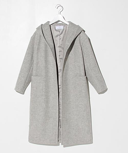 green label relaxing(グリーンレーベルリラクシング)の「ELAN W/N ガウン コート(その他アウター・レディース・オフホワイト/ライトグレー・フリー)」の1枚目の写真