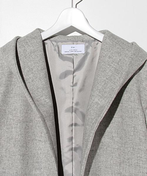 green label relaxing(グリーンレーベルリラクシング)の「ELAN W/N ガウン コート(その他アウター・レディース・オフホワイト/ライトグレー・フリー)」の4枚目の写真