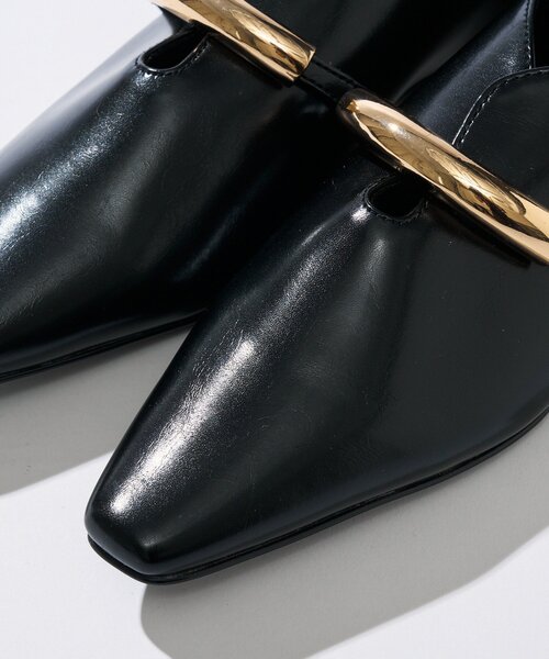 RIVE DROITE(リヴドロワ)の「【洗練された雰囲気に】ゴールドモチーフフラットシューズ(その他シューズ・レディース・ブラック/ダークブラウン・SMALL/LARGE/MEDIUM)」の17枚目の写真