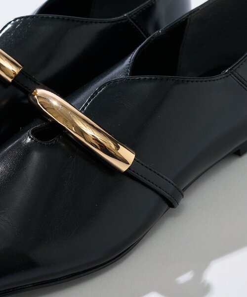 RIVE DROITE(リヴドロワ)の「【洗練された雰囲気に】ゴールドモチーフフラットシューズ(その他シューズ・レディース・ブラック/ダークブラウン・SMALL/LARGE/MEDIUM)」の18枚目の写真