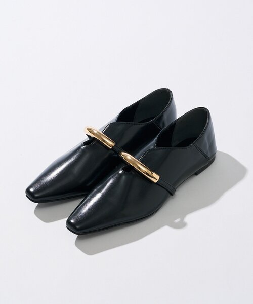 RIVE DROITE(リヴドロワ)の「【洗練された雰囲気に】ゴールドモチーフフラットシューズ(その他シューズ・レディース・ブラック/ダークブラウン・SMALL/LARGE/MEDIUM)」の21枚目の写真
