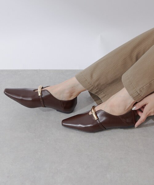 RIVE DROITE(リヴドロワ)の「【洗練された雰囲気に】ゴールドモチーフフラットシューズ(その他シューズ・レディース・ブラック/ダークブラウン・SMALL/LARGE/MEDIUM)」の22枚目の写真