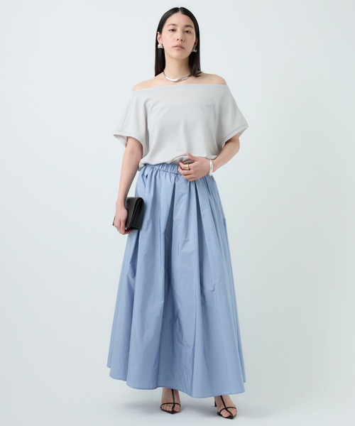 Chaos（カオス）の「Chaos(カオス)/バウカットブラウス（シャツ/ブラウス・レディース・ライトグレー/ブラック・FREE）」の2枚目の写真